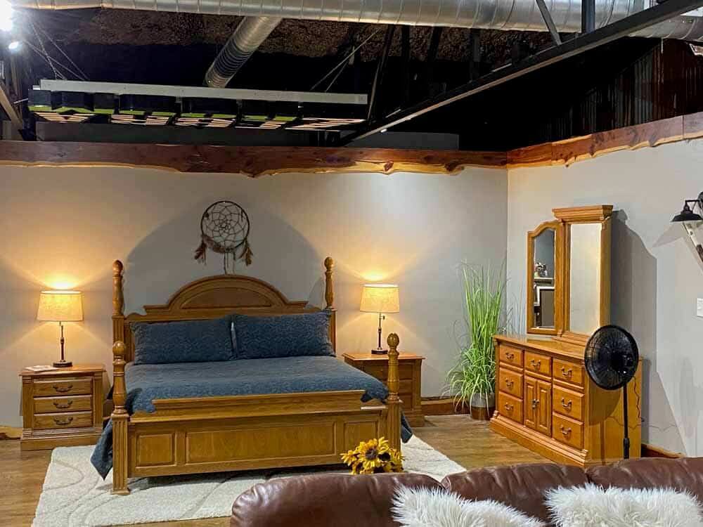 Image of Hilltop Storage Solutions apartment/accomodation area at their Northlake, TX location showing bedroom and sleeping area.