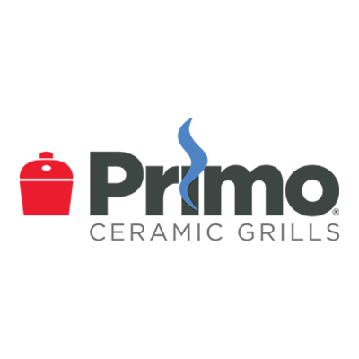 Image of Primo Ceramic Grills company Logo. Hilltop Storage Solutions Grill shop and store is a dealer and distributor of Primo Ceramic Grills.