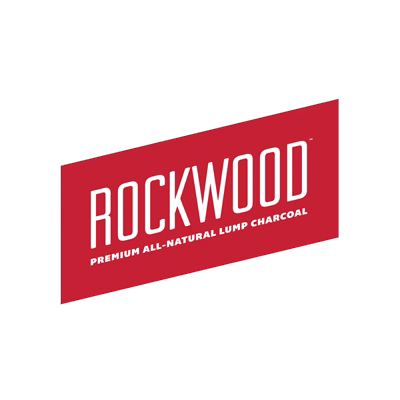 Image of Rockwood Charcoal Company Logo. Hilltop Storage Solutions Grill shop and store is a dealer and distributor of Rockwood Charcoal and Pellets.